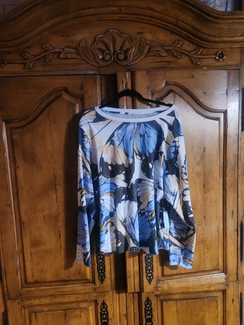 Anthropologie Caitlin Boxy Tee 2x Nwt
